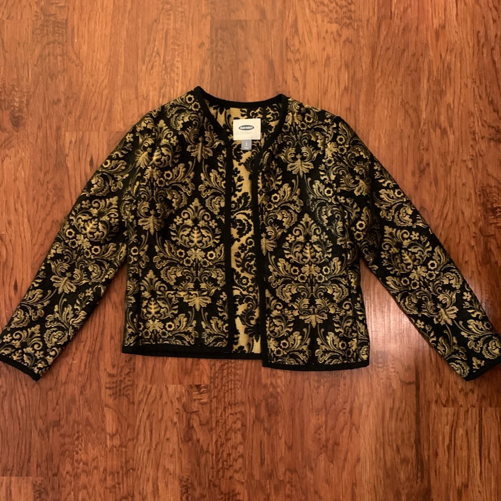 Old Navy Black and Gold Blazer